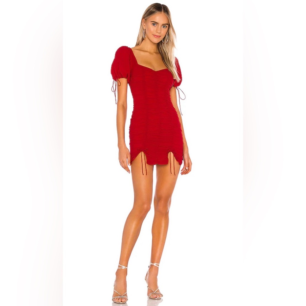 MAJORELLE Gerald Mini Dress in Red
